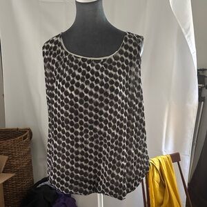 Chico's Black and White Patterned Blouse